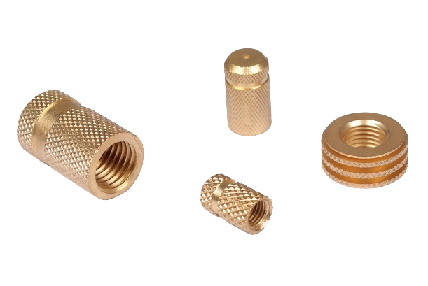 Brass Straight Knurled Insert Manufacturer India for Moulded Plastics